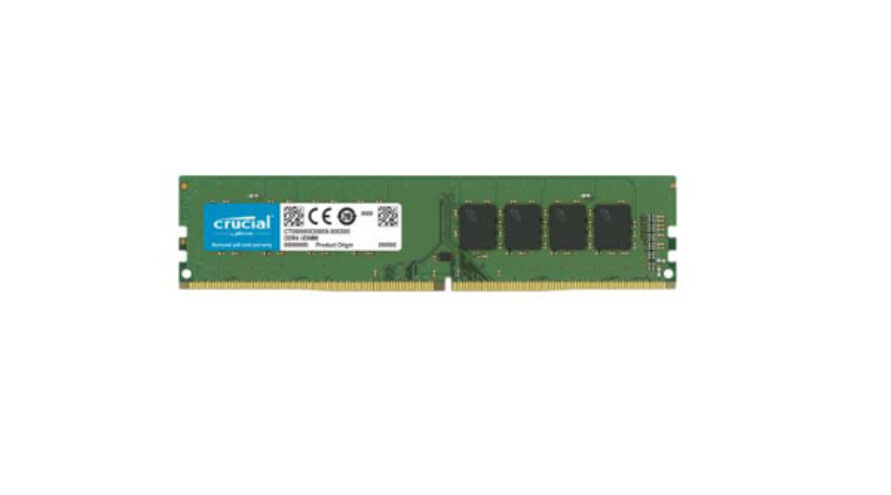 Crucial 8GB DDR4 3200 UDIMM RAM For Desktop