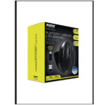 PORT BLUETOOTH®+ WIRELESS& RECHARGEABLE ERGONOMIC MOUSE - Black (900706-BT)