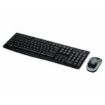 Logitech MK270 Wireless Keyboard And Mouse Combo For Windows / 2.4 GHz Wireless / Compact Mouse / 8 Multimedia And Shortcut Keys / For PC & Laptop - Black